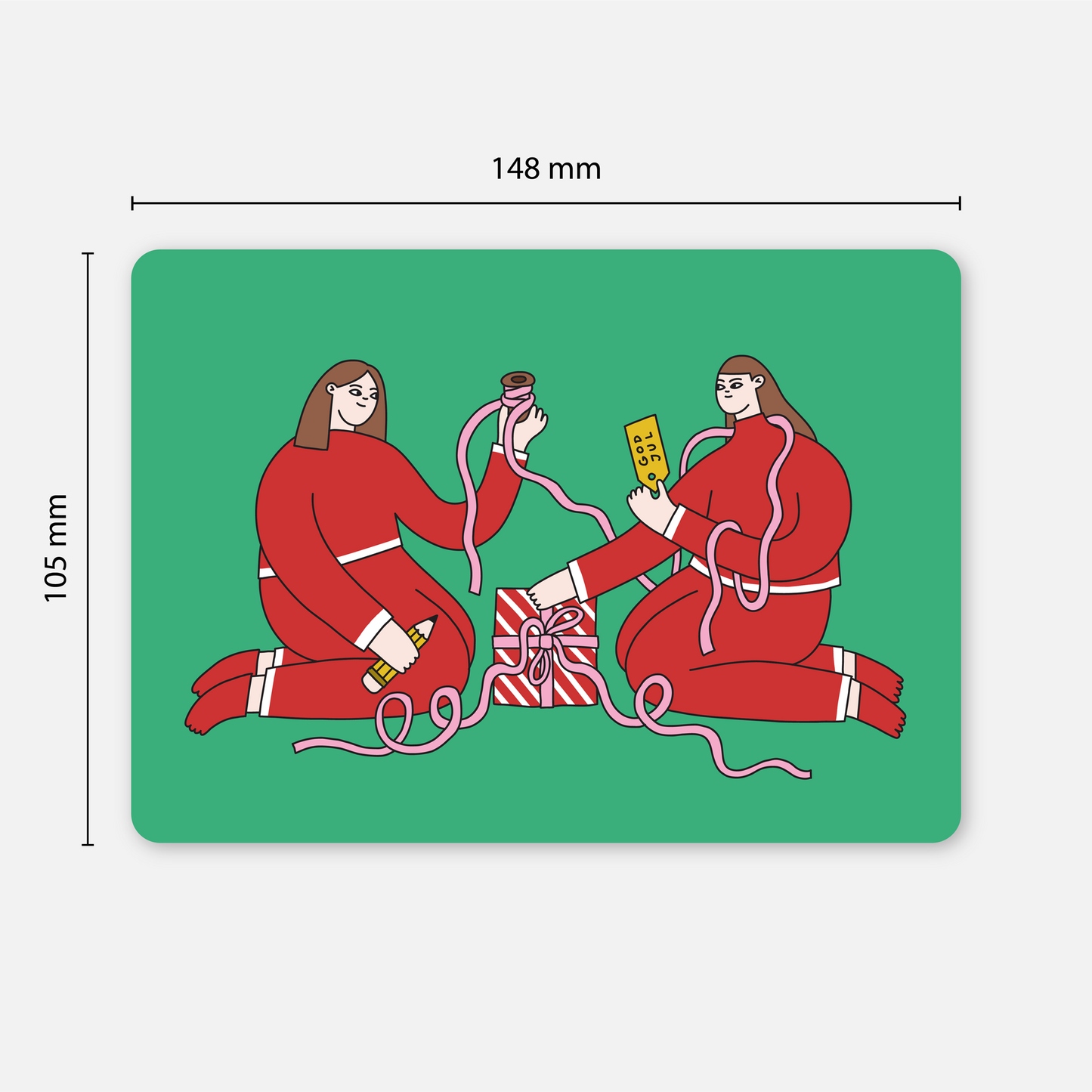 KORT A6 | Paketinslagning, 5 stycken